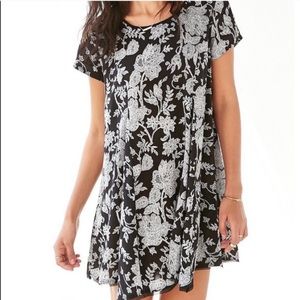 Silence + Noise Black Paisley Skater Dress